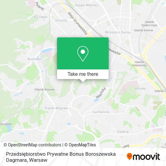 Przedsiębiorstwo Prywatne Bonus Boroszewska Dagmara map