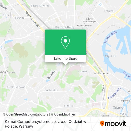 Kamai Computersysteme sp. z o.o. Oddział w Polsce map