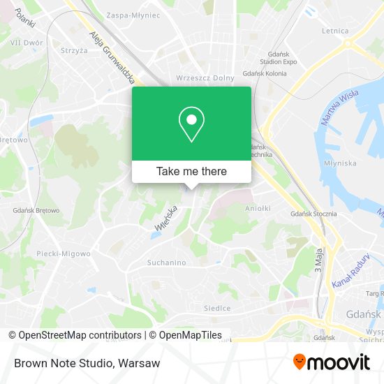 Brown Note Studio map