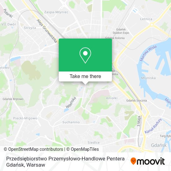 Przedsiębiorstwo Przemysłowo-Handlowe Pentera Gdańsk map