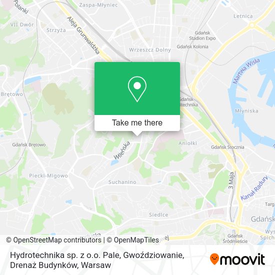 Hydrotechnika sp. z o.o. Pale, Gwoździowanie, Drenaż Budynków map