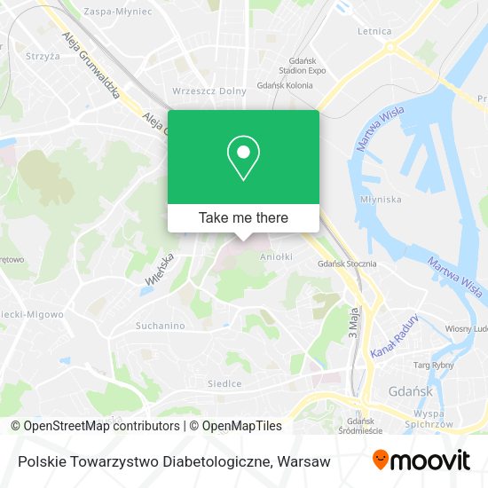 Polskie Towarzystwo Diabetologiczne map