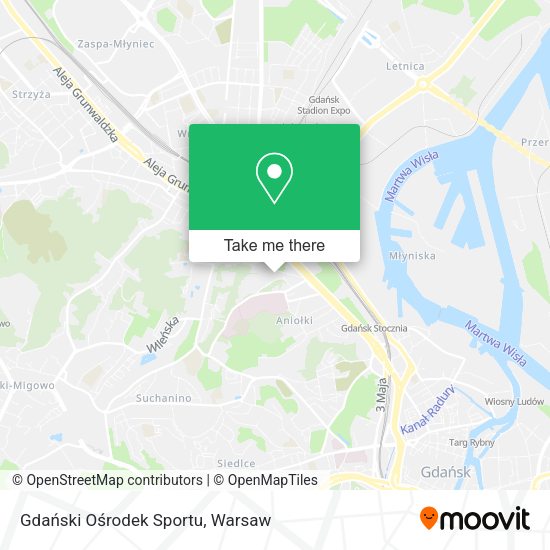 Gdański Ośrodek Sportu map