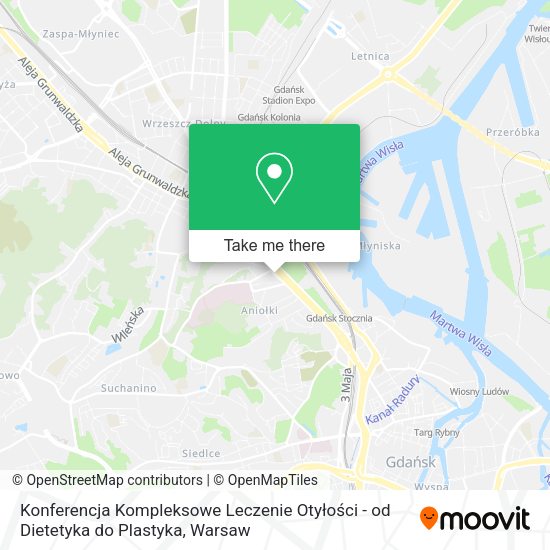 Konferencja Kompleksowe Leczenie Otyłości - od Dietetyka do Plastyka map