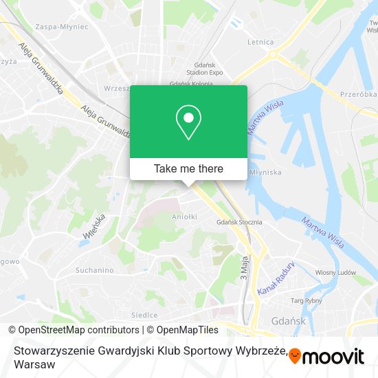 Карта Stowarzyszenie Gwardyjski Klub Sportowy Wybrzeże