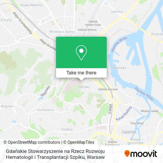 Gdańskie Stowarzyszenie na Rzecz Rozwoju Hematologii i Transplantacji Szpiku map