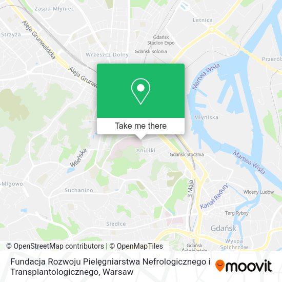 Fundacja Rozwoju Pielęgniarstwa Nefrologicznego i Transplantologicznego map