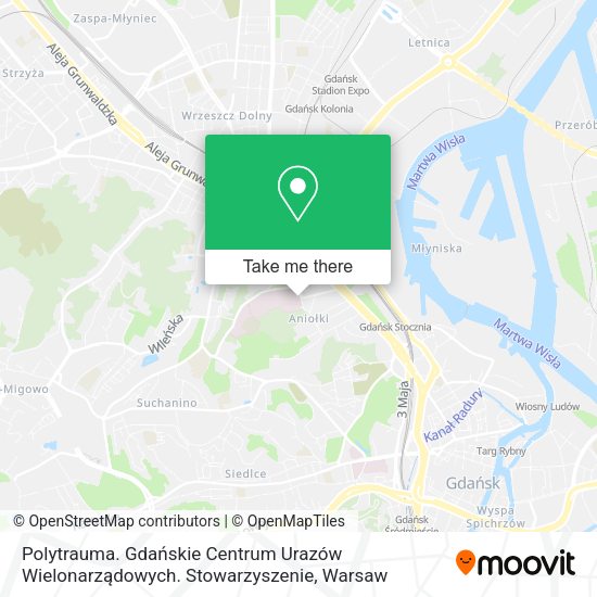 Polytrauma. Gdańskie Centrum Urazów Wielonarządowych. Stowarzyszenie map