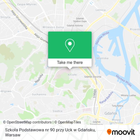 Szkoła Podstawowa nr 90 przy Uck w Gdańsku map