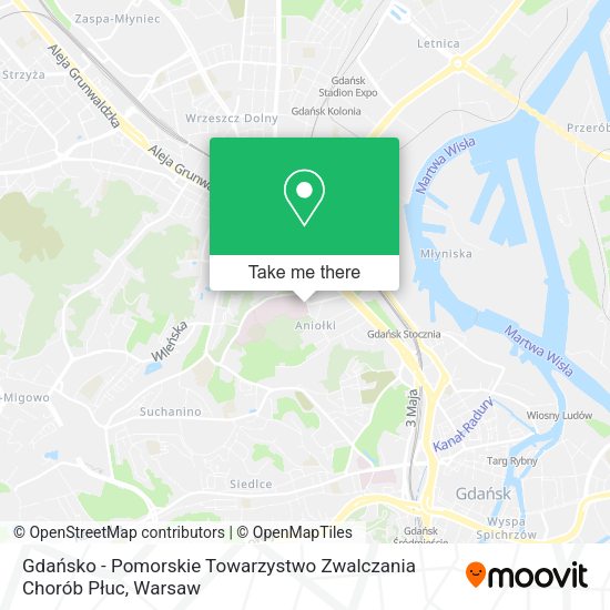 Gdańsko - Pomorskie Towarzystwo Zwalczania Chorób Płuc map