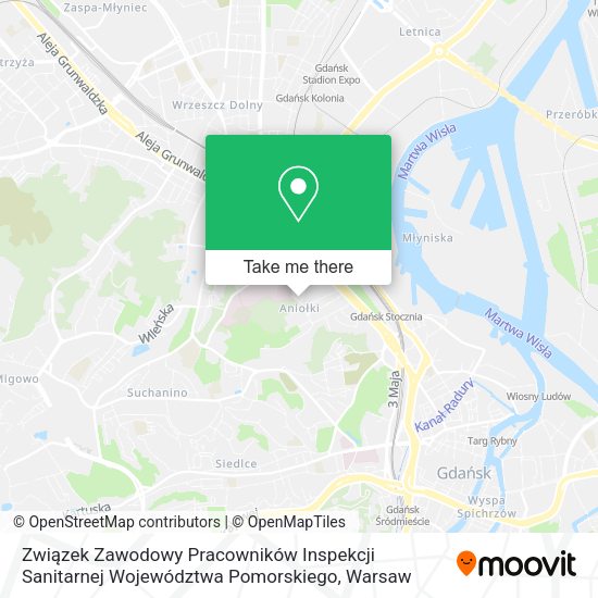 Związek Zawodowy Pracowników Inspekcji Sanitarnej Województwa Pomorskiego map