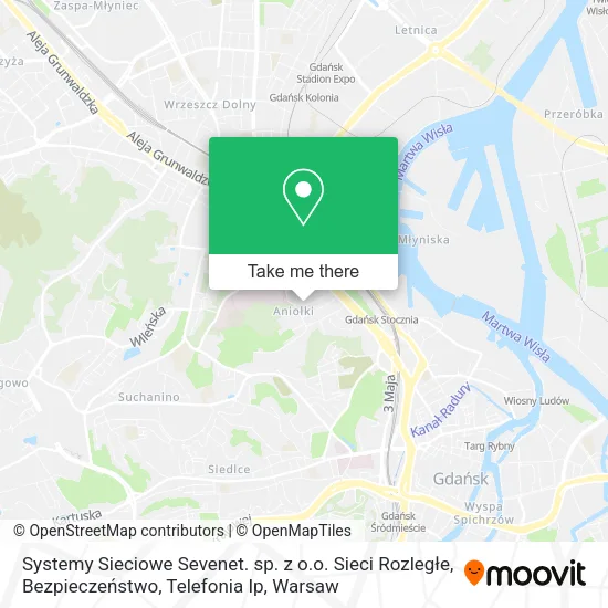 Systemy Sieciowe Sevenet. sp. z o.o. Sieci Rozległe, Bezpieczeństwo, Telefonia Ip map