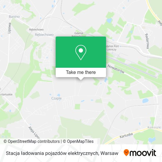 Карта Stacja ładowania pojazdów elektrycznych