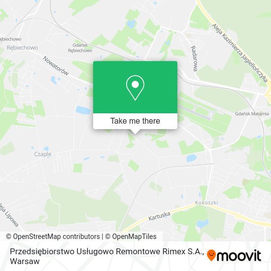 Przedsiębiorstwo Usługowo Remontowe Rimex S.A. map