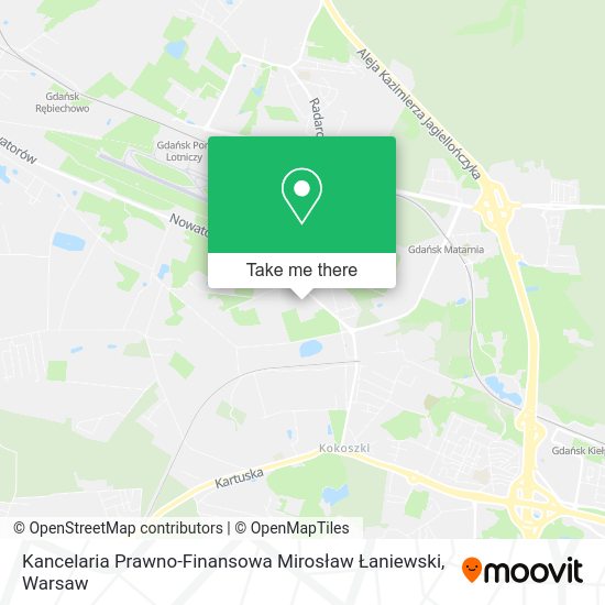 Kancelaria Prawno-Finansowa Mirosław Łaniewski map