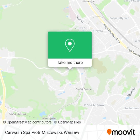 Carwash Spa Piotr Miszewski map