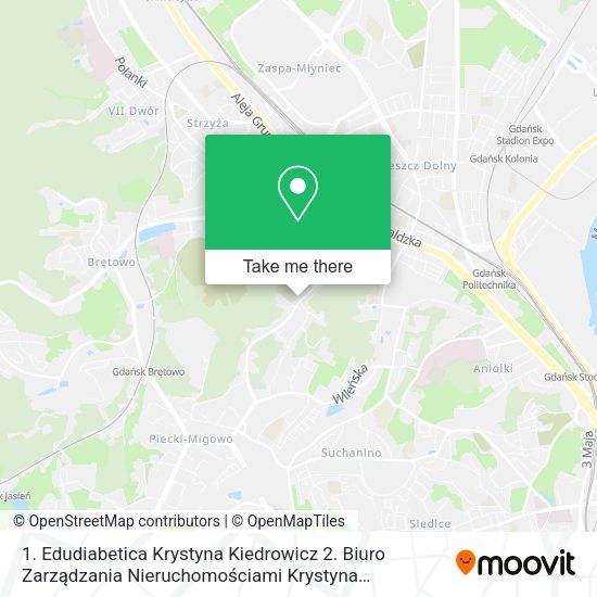 1. Edudiabetica Krystyna Kiedrowicz 2. Biuro Zarządzania Nieruchomościami Krystyna Kiedrowicz map