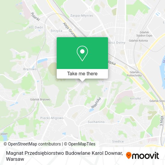 Magnat Przedsiębiorstwo Budowlane Karol Downar map