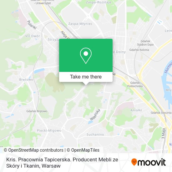 Kris. Pracownia Tapicerska. Producent Mebli ze Skóry i Tkanin map