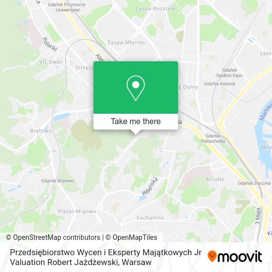 Przedsiębiorstwo Wycen i Eksperty Majątkowych Jr Valuation Robert Jażdżewski map