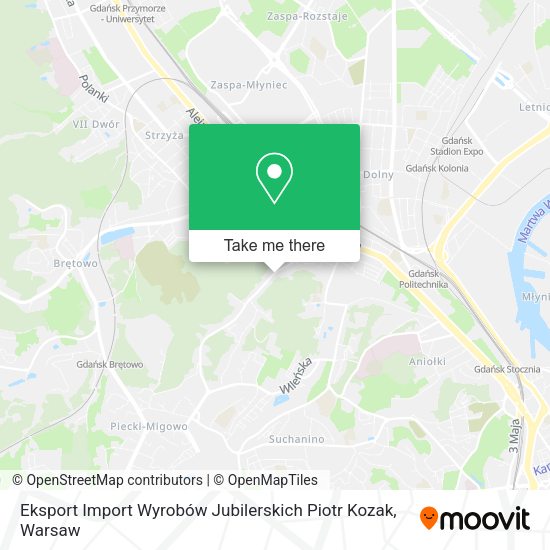 Eksport Import Wyrobów Jubilerskich Piotr Kozak map