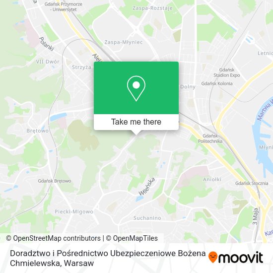 Doradztwo i Pośrednictwo Ubezpieczeniowe Bożena Chmielewska map