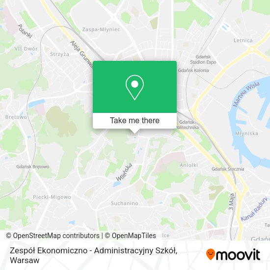 Zespół Ekonomiczno - Administracyjny Szkół map