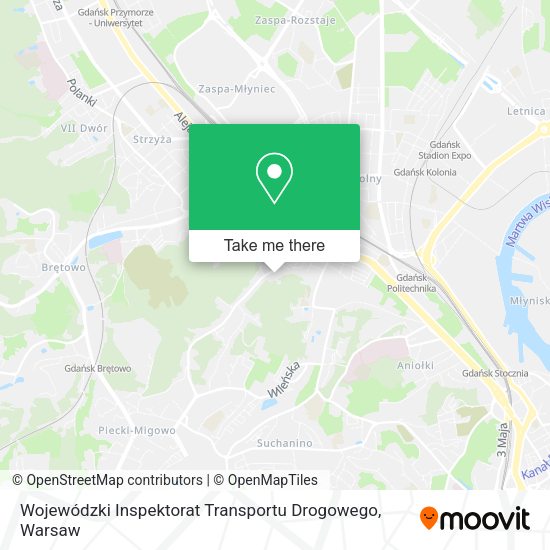 Карта Wojewódzki Inspektorat Transportu Drogowego