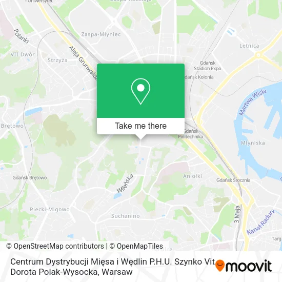 Centrum Dystrybucji Mięsa i Wędlin P.H.U. Szynko Vit Dorota Polak-Wysocka map