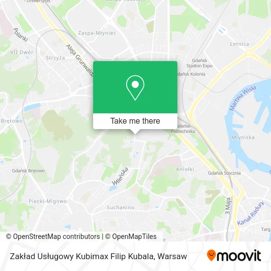 Карта Zakład Usługowy Kubimax Filip Kubala