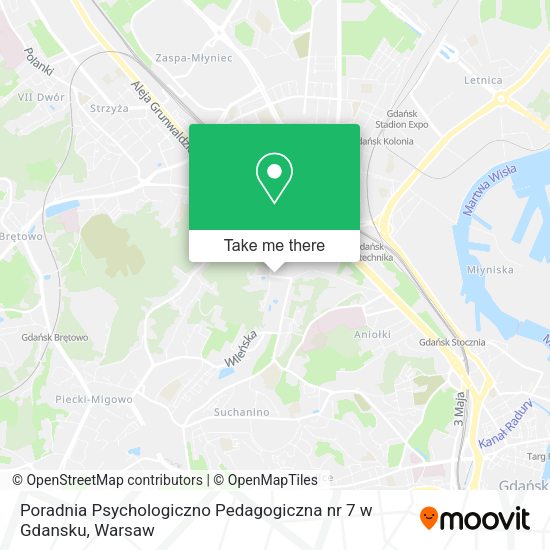 Poradnia Psychologiczno Pedagogiczna nr 7 w Gdansku map