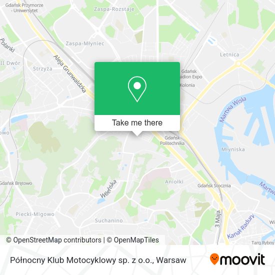 Północny Klub Motocyklowy sp. z o.o. map