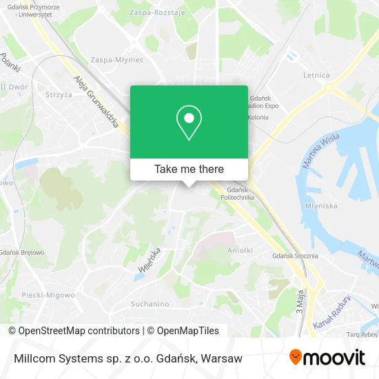 Карта Millcom Systems sp. z o.o. Gdańsk