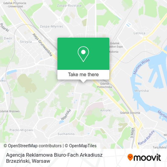 Agencja Reklamowa Biuro-Fach Arkadiusz Brzeziński map