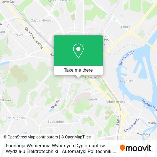 Fundacja Wspierania Wybitnych Dyplomantów Wydziału Elektrotechniki i Automatyki Politechniki Gdańsk map