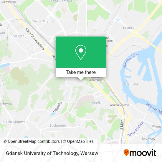 Gdansk University of Technology map