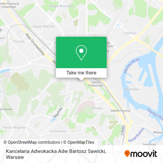 Kancelaria Adwokacka Adw Bartosz Sawicki map