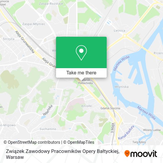 Карта Związek Zawodowy Pracowników Opery Bałtyckiej