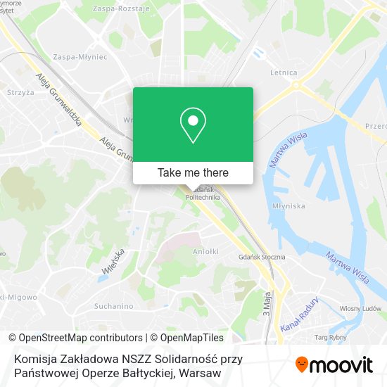 Komisja Zakładowa NSZZ Solidarność przy Państwowej Operze Bałtyckiej map