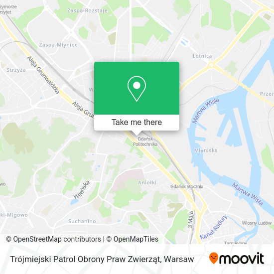 Trójmiejski Patrol Obrony Praw Zwierząt map