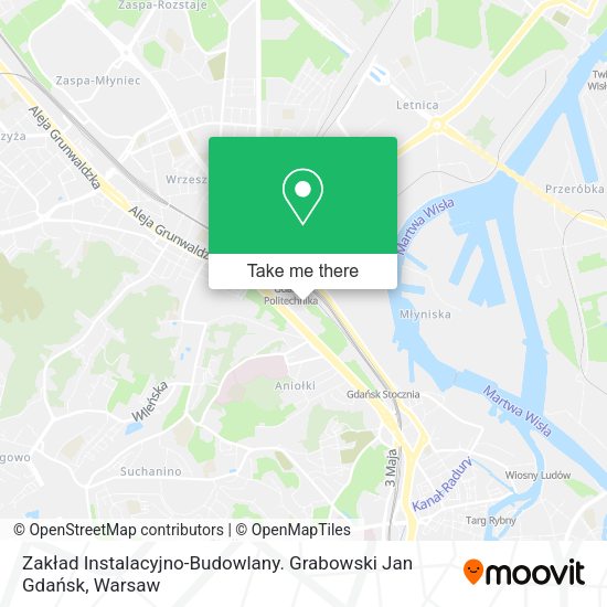 Zakład Instalacyjno-Budowlany. Grabowski Jan Gdańsk map