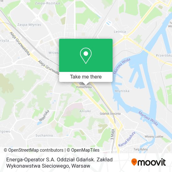 Energa-Operator S.A. Oddział Gdańsk. Zakład Wykonawstwa Sieciowego map