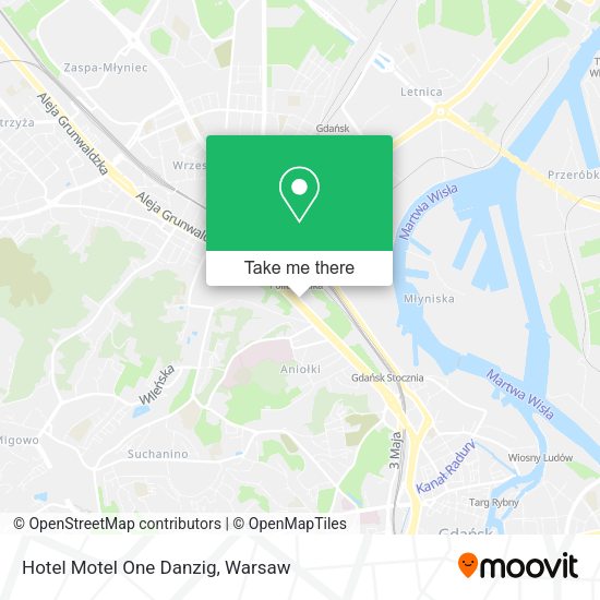 Hotel Motel One Danzig map