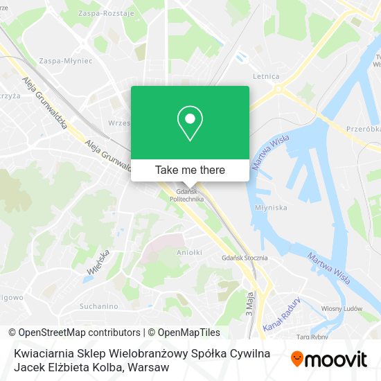 Kwiaciarnia Sklep Wielobranżowy Spółka Cywilna Jacek Elżbieta Kolba map