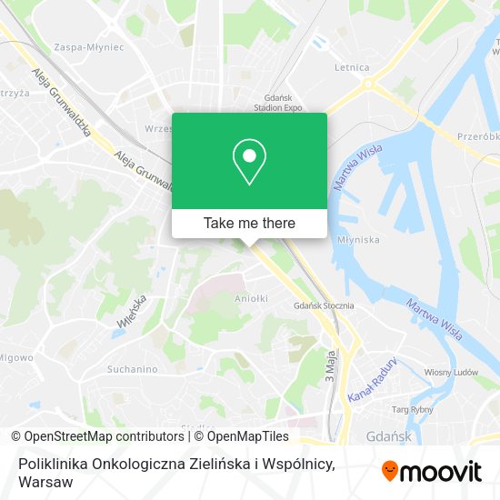 Карта Poliklinika Onkologiczna Zielińska i Wspólnicy