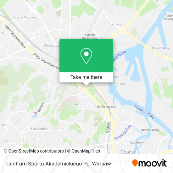 Карта Centrum Sportu Akademickiego Pg