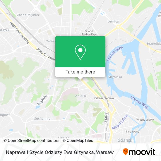 Naprawa i Szycie Odziezy Ewa Gizynska map