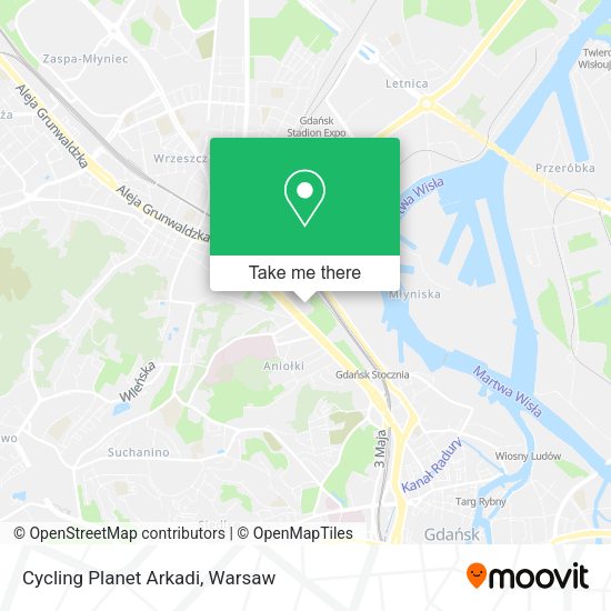 Cycling Planet Arkadi map