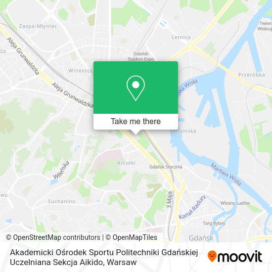 Akademicki Ośrodek Sportu Politechniki Gdańskiej Uczelniana Sekcja Aikido map