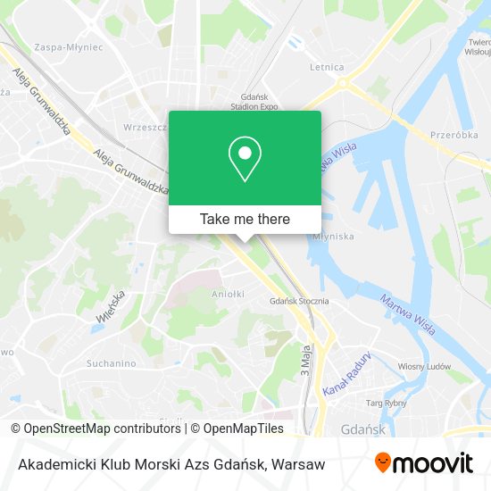 Akademicki Klub Morski Azs Gdańsk map